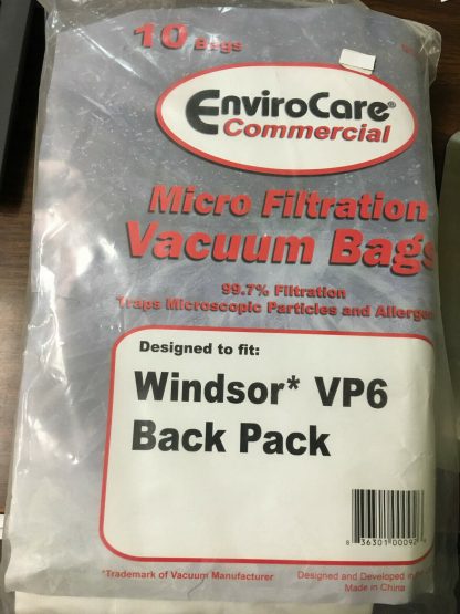 Envirocare Windsor Backpack VP6 6 Quart Micro-Lined Vacuum Bags - 10 Pack