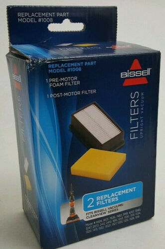 Genuine Bissell 1008 Filter Pack (1 Pre-Motor and 1 Post Motor Filter)